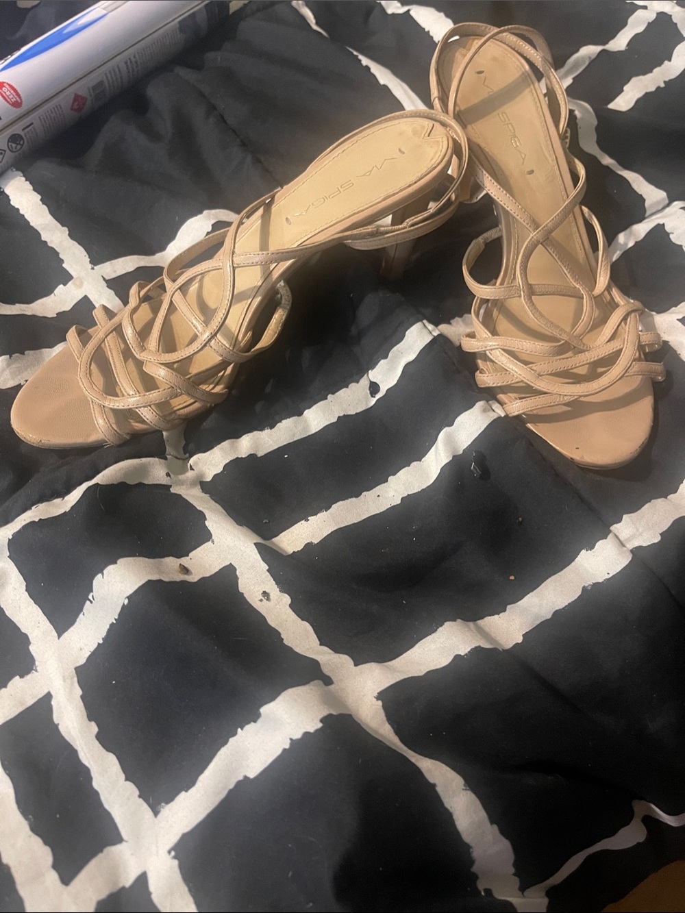 Via Spiga Nude Strappy Heeled Sandals